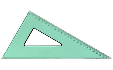 Image showing Set square triangle