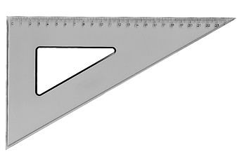Image showing Set square triangle