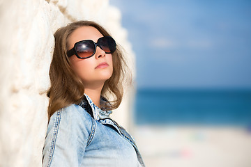 Image showing Sexy woman in sunglasses