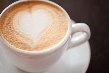 Image showing Coffee heart shape