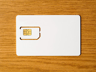 Image showing Blank SIM card