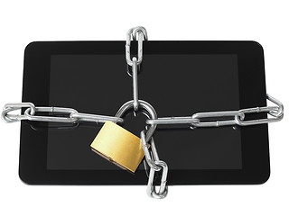 Image showing Locked tablet