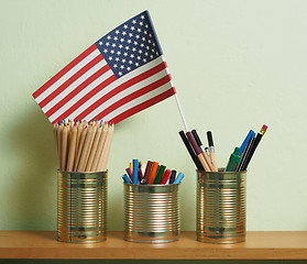 Image showing Upcycling, Writing Accessories in Tin Can