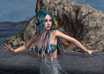 Image showing Blue Mermaid