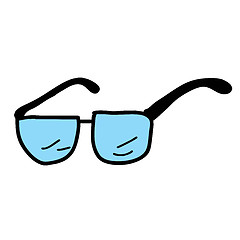 Image showing glasses black eye eyeglasses sunglasses fashion optical illustra