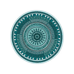 Image showing Round ornamend mandala pattern