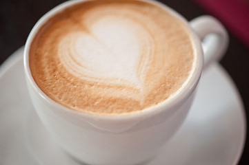 Image showing Coffee heart shape