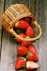 Image showing Strawberries in Basket