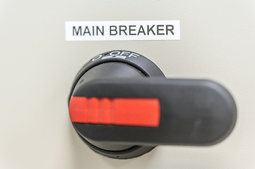 Image showing main breaker of control circuit