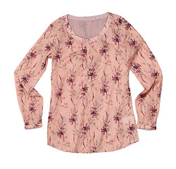 Image showing pink blouse with a floral pattern