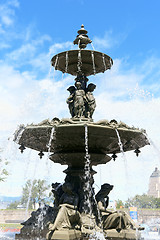 Image showing Fontaine de Tourny, Quebec City, Canada