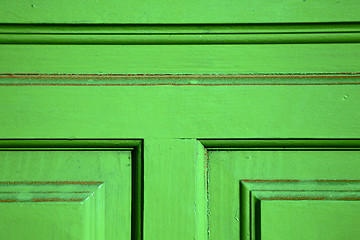 Image showing lanzarote abstract door wood in green spain