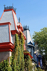 Image showing Victorian houses in Montreal