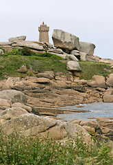 Image showing Lighthouse at Perros-Guirec