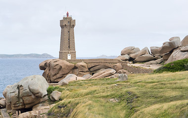 Image showing Lighthouse at Perros-Guirec