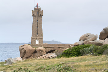 Image showing Lighthouse at Perros-Guirec