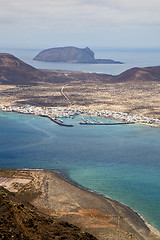 Image showing   yacht water  in lanzarote spain graciosa miramar del rio