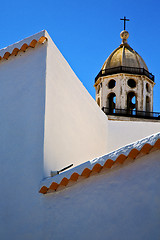 Image showing  bell tower in teguise arrecife  