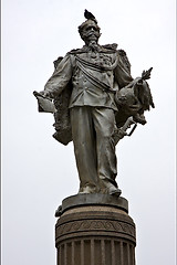 Image showing marble  statue of vittorio emanuele