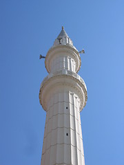 Image showing The tower of a Turkish mosque