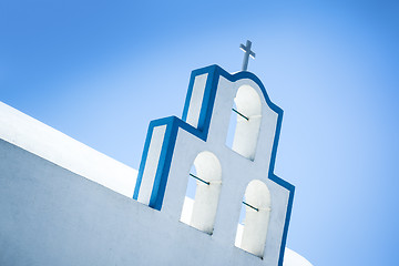 Image showing Santorini church