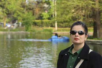 Image showing Woman in park