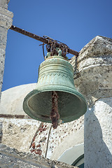 Image showing Santorini church