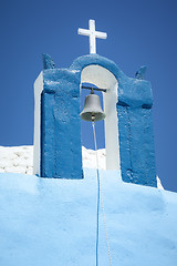 Image showing Santorini church