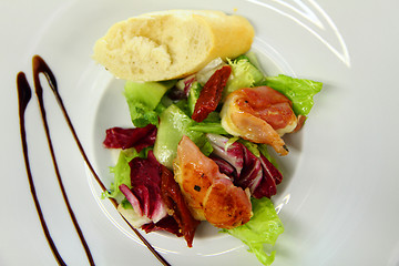 Image showing dieat salad with meat 