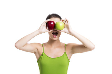 Image showing Looking apples