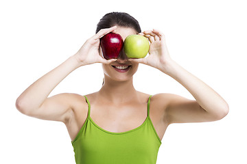 Image showing Looking apples