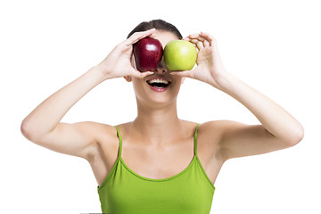 Image showing Looking apples