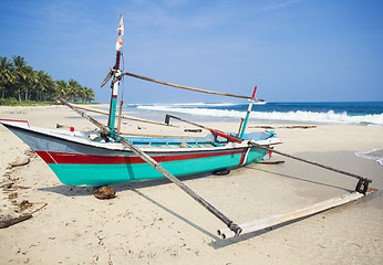 Image showing Blue boat