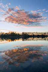 Image showing sunrise in the wetlands of Berga