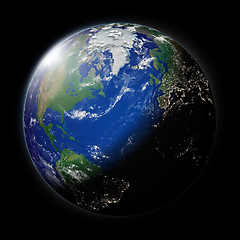 Image showing Planet Earth north