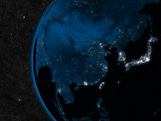 Image showing Night in East Asia