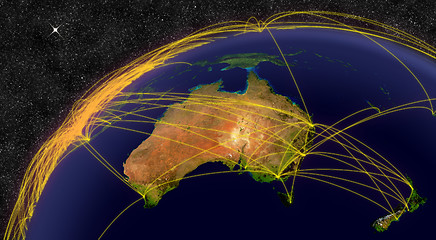 Image showing Air travel in Australia