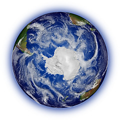 Image showing Southern hemisphere on planet Earth