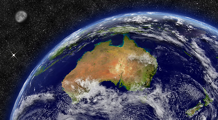 Image showing Australia on planet Earth