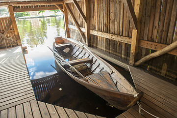 Image showing Pier under canopy