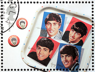Image showing The Beatles Stamp