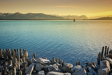 Image showing lake constance night