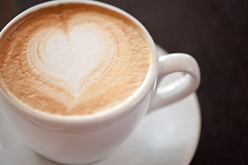 Image showing Coffee heart shape