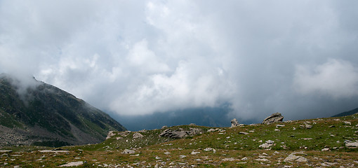 Image showing Hiking in Alps