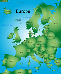 Image showing Map of europe