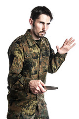 Image showing Self defense instructor with knife