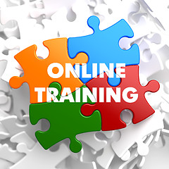 Image showing Online Training on Multicolor Puzzle.