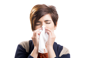 Image showing Sick woman