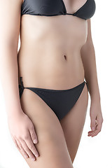 Image showing Woman black bikini