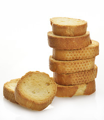 Image showing Pile Of Bread Rusks